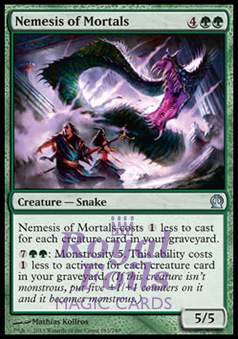 Nemesis of Mortals 2x FOIL THS MTG Theros Uncommon MINT green