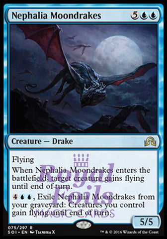 **2x FOIL Nephalia Moondrakes** SOI MTG Shadows Over Innistrad Rare MINT blue