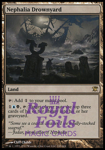 Nephalia Drownyard 1x FOIL ISD MTG Innistrad Rare MINT blue black land