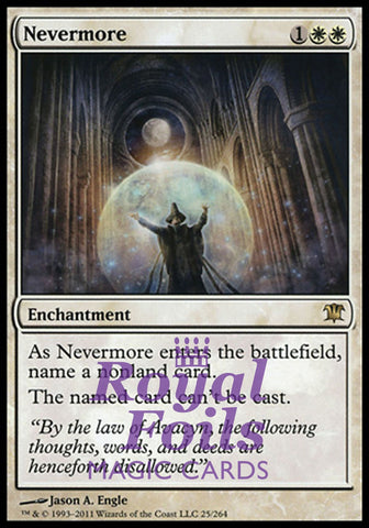 Nevermore 1x FOIL ISD MTG Innistrad Rare MINT white