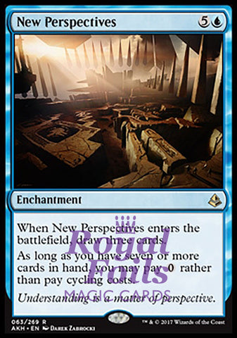 New Perspectives 1x FOIL AKH MTG Amonkhet Rare MINT blue