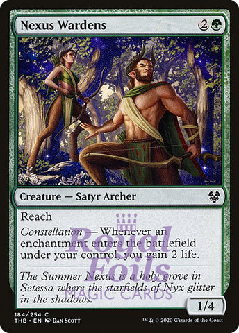 Nexus Wardens 4x FOIL THB MTG Theros Beyond Death Common MINT green