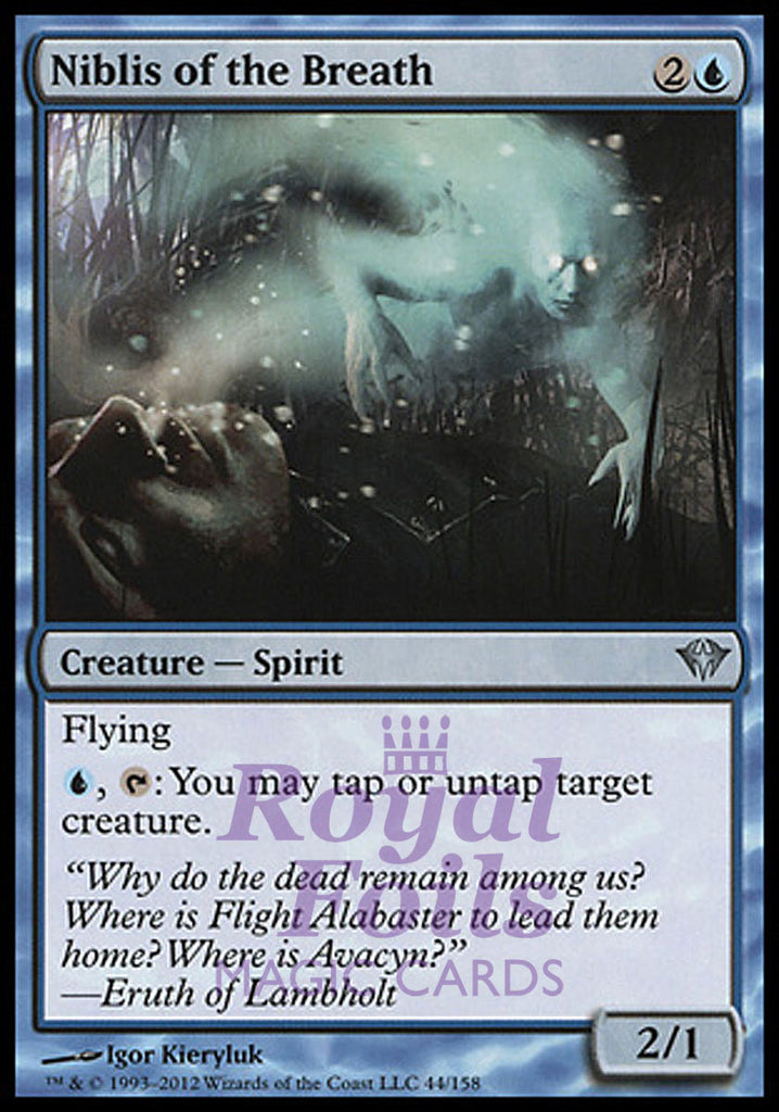 Niblis of the Breath 4x FOIL DKA MTG Dark Ascension Uncommon 1 MINT 2 NM 1 VF blue