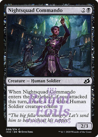 Nightsquad Commando 4x FOIL IKO MTG Ikoria Common MINT black