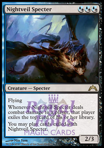 **1x FOIL Nightveil Specter** GTC MTG Gatecrash Rare MINT blue black