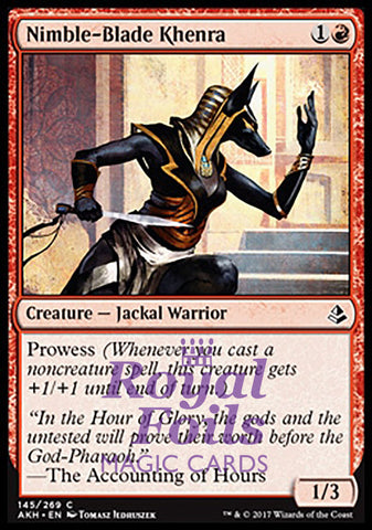 Nimble-Blade Khenra 4x FOIL AKH MTG Amonkhet Common MINT red