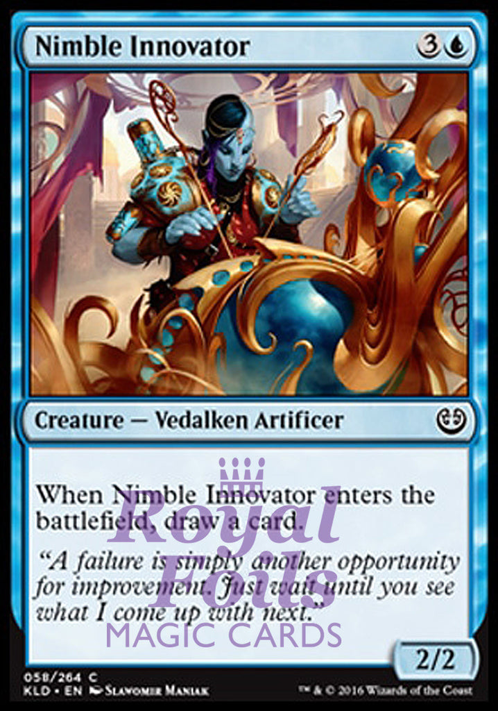 **4x FOIL Nimble Innovator** KLD MTG Kaladesh Common MINT blue