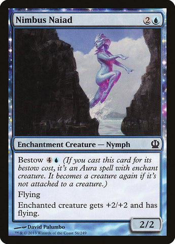 **4x FOIL Nimbus Naiad** THS MTG Theros Common MINT blue