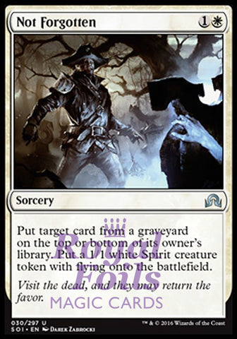 Not Forgotten 2x FOIL SOI MTG Shadows Over Innistrad Uncommon MINT white