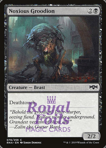 Noxious Groodion 4x FOIL RNA MTG Ravnica Allegiance Common MINT black