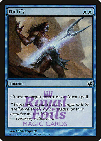 Nullify 4x FOIL BNG MTG Born of the Gods Common MINT blue
