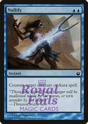 **4x FOIL Nullify** BNG MTG Born of the Gods Common MINT blue