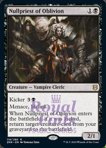 Nullpriest of Oblivion 1x FOIL ZNR MTG Zendikar Rising Rare MINT black