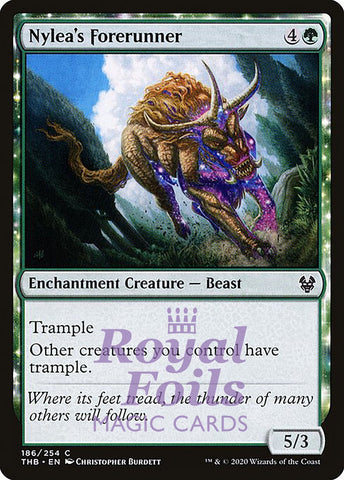 Nylea's Forerunner 4x FOIL THB MTG Theros Beyond Death Common MINT green