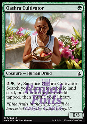 Oashra Cultivator 4x FOIL AKH MTG Amonkhet Common MINT green
