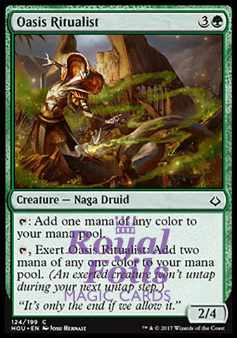 Oasis Ritualist 4x FOIL HOU MTG Hour of Devastation Common MINT green
