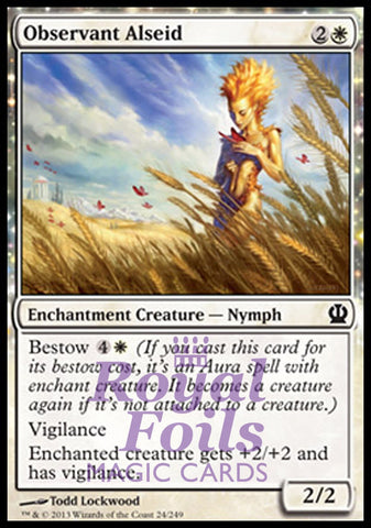 Observant Alseid 4x FOIL THS MTG Theros Common MINT white