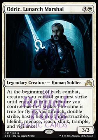 Odric Lunarch Marshal 1x FOIL SOI MTG Shadows Over Innistrad Rare MINT white