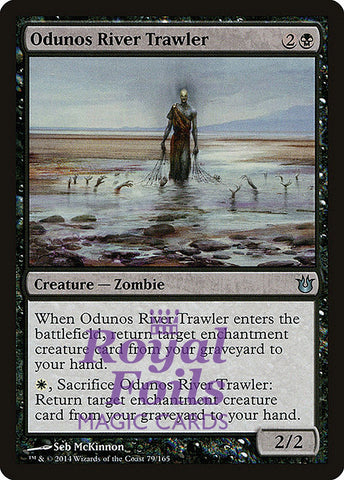 Odunos River Trawler 2x FOIL BNG MTG Born of the Gods Uncommon MINT black