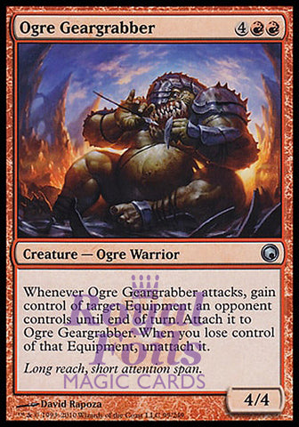 **4x FOIL Ogre Geargrabber** SOM MTG Scars of Mirrodin Uncommon MINT red