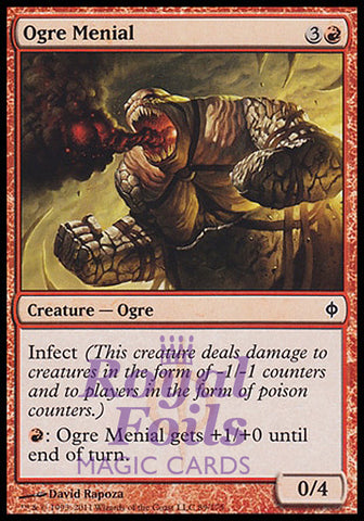 Ogre Menial 4x FOIL NPH MTG New Phyrexia Common MINT red