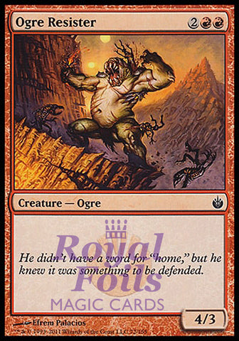 Ogre Resister 4x FOIL MBS MTG Mirrodin Besieged Common MINT red