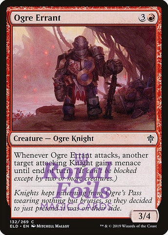 **3x FOIL Ogre Errant** ELD MTG Throne of Eldraine Common MINT red