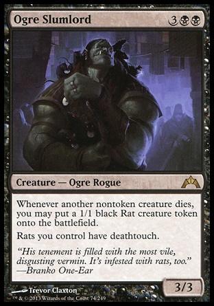 Ogre Slumlord 1x FOIL GTC MTG Gatecrash Rare MINT black