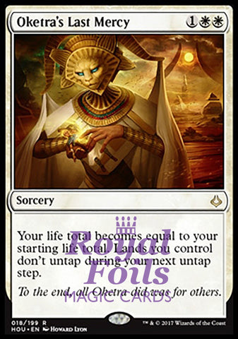 Oketra's Last Mercy 2x FOIL HOU MTG Hour of Devastation Rare MINT white