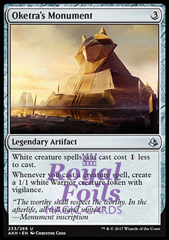 Oketra's Monument 1x FOIL AKH MTG Amonkhet Uncommon MINT artifact
