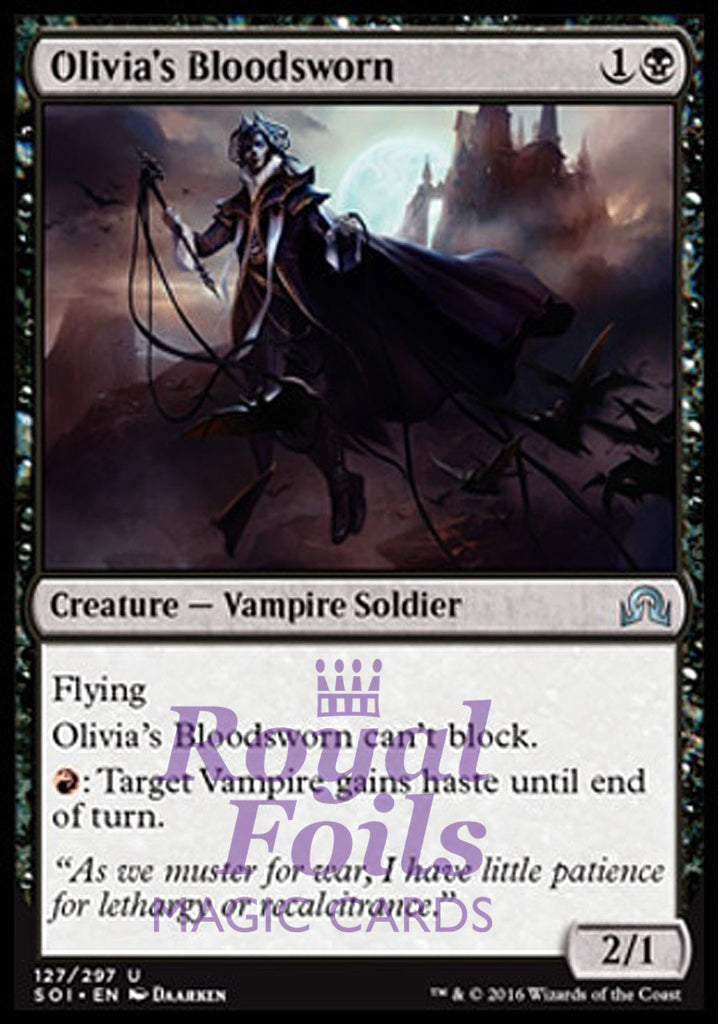 **1x FOIL Olivia's Bloodsworn** SOI MTG Shadows Over Innistrad Uncommon MINT black red