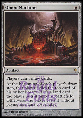 Omen Machine 1x FOIL NPH MTG New Phyrexia Rare MINT artifact