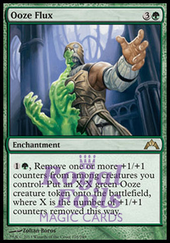 **1x FOIL Ooze Flux** GTC MTG Gatecrash Rare MINT green