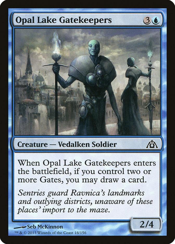 Opal Lake Gatekeepers 4x FOIL DGM MTG Dragon's Maze Common MINT blue