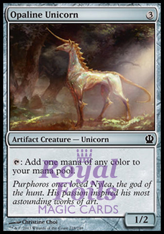 **4x FOIL Opaline Unicorn** THS MTG Theros Common MINT artifact