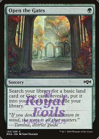 Open the Gates 1x FOIL RNA MTG Ravnica Allegiance Common MINT green