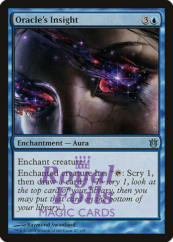Oracle's Insight 2x FOIL BNG MTG Born of the Gods Uncommon MINT blue