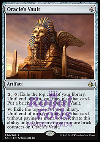 **1x FOIL Oracle's Vault** AKH MTG Amonkhet Rare MINT artifact