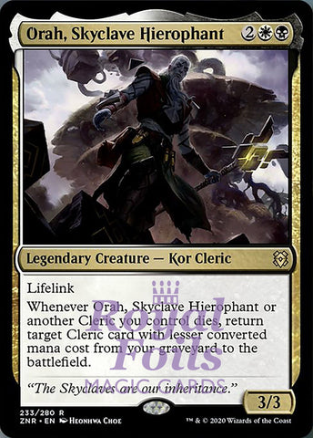 Orah, Skyclave Hierophant 2x FOIL ZNR MTG Zendikar Rising Rare MINT white black