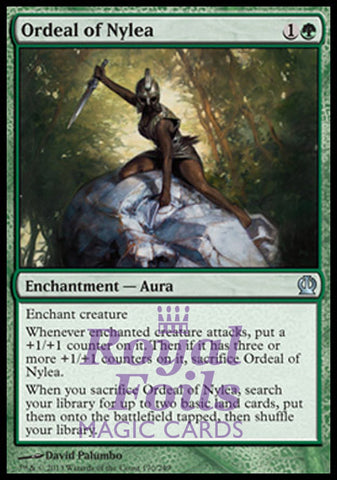 Ordeal of Nylea 2x FOIL THS MTG Theros Uncommon MINT green