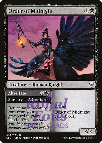 Order of Midnight 4x FOIL ELD MTG Throne of Eldraine Uncommon MINT black