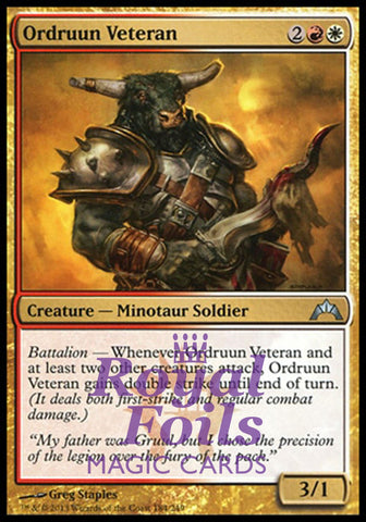 Ordruun Veteran 2x FOIL GTC MTG Gatecrash Uncommon MINT red white