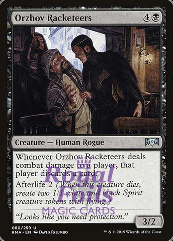 Orzhov Racketeers 4x FOIL RNA MTG Ravnica Allegiance Uncommon MINT black