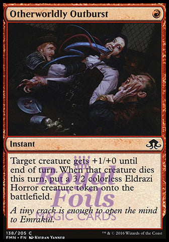 Otherworldly Outburst 4x FOIL EMN MTG Eldritch Moon Common MINT red