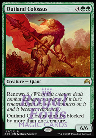 Outland Colossus 2x FOIL ORI MTG Magic Origins Rare MINT green