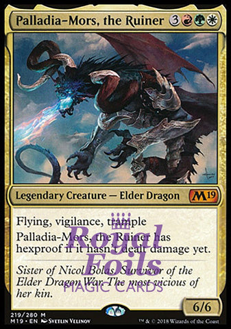 Palladia-Mors the Ruiner 1x FOIL M19 MTG Core Set 2019 Mythic MINT red green white