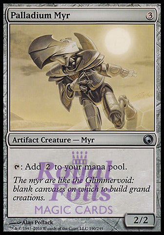 **1x FOIL Palladium Myr** SOM MTG Scars of Mirrodin Uncommon MINT artifact