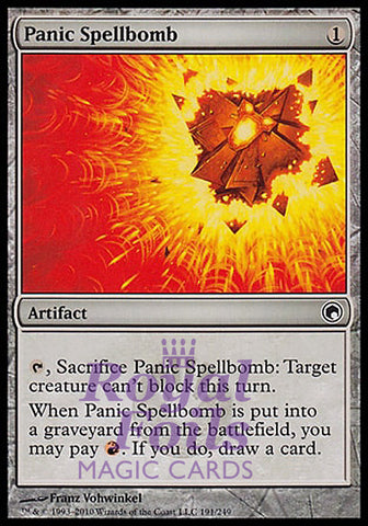 **4x FOIL Panic Spellbomb** SOM MTG Scars of Mirrodin Common MINT red