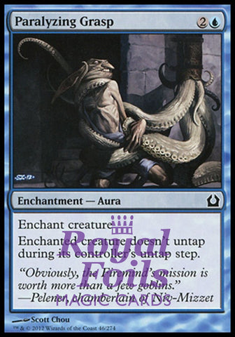 Paralyzing Grasp 4x FOIL RTR MTG Return to Ravnica Common MINT blue