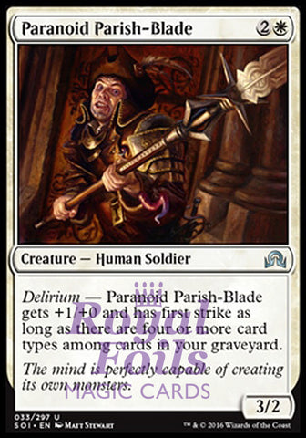 Paranoid Parish-Blade 4x FOIL SOI MTG Shadows Over Innistrad Uncommon MINT white